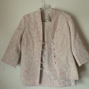 Vintage Jaclyn Smith oriental style skirt suit